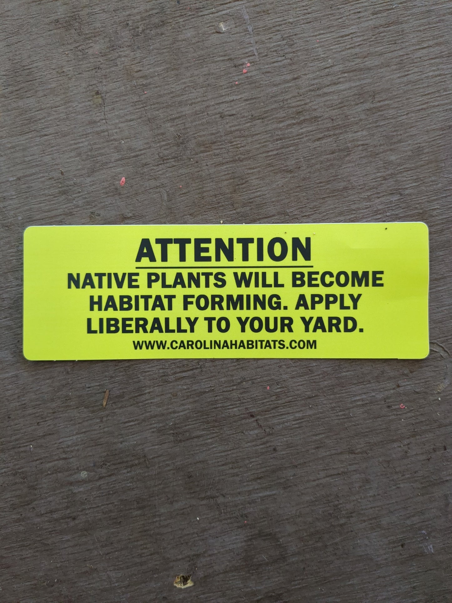 Sticker "Attention..."